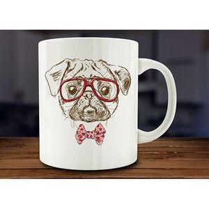 Pug Mug, Pug‎ Mom, Gift for Pug Dad 11oz Coffee Mug